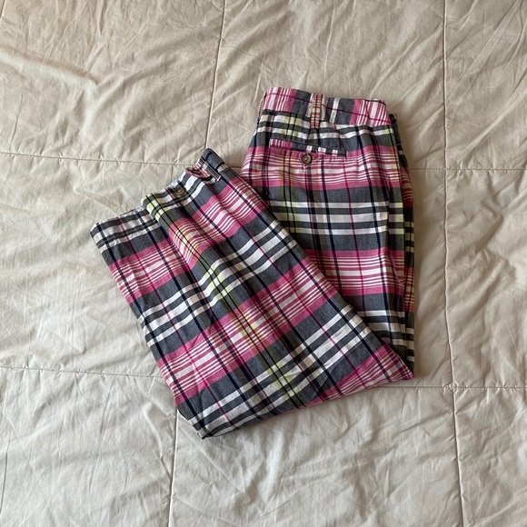 Lands' End Pants - Land’s End Plaid Capris